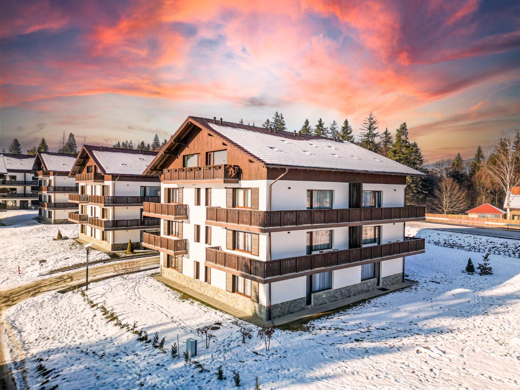 Albert Residence Aparthotel Grand Chalet With Free Spa Access To Alpin Resort Poiana Braşov Exterior foto